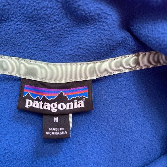 Patagonia Mens Micro D Snap T Pullover Shirt Bayou Blue Size Medium - Picture 5 of 11